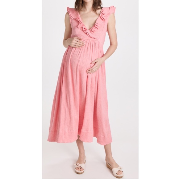 NWT Hatch Sarah Dress in Peony Pink - Picture 2 of 5